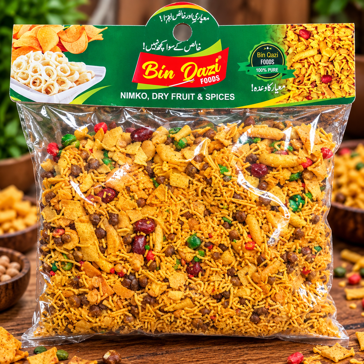 Bin Qazi Foods Namkeen Mix – Crispy & Crunchy Nimko Snack